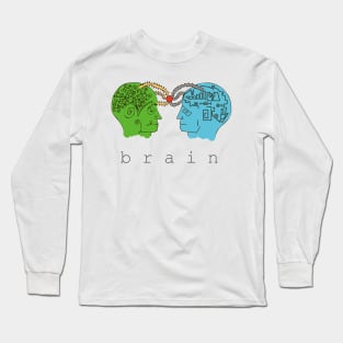 Left and right human brain Long Sleeve T-Shirt